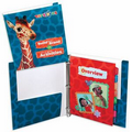 3 Ring Reinforced Edge Paper Binder w/ 2 Pockets (4 Color Process)